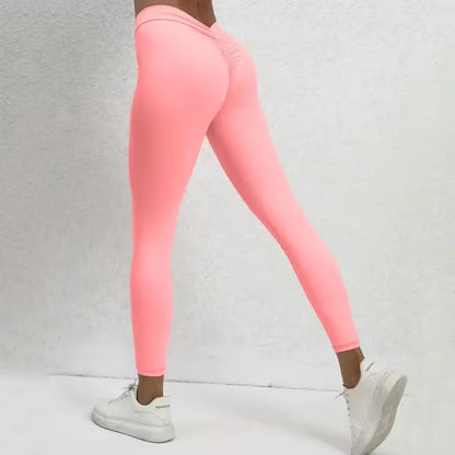 Sexy Scrunch Leggings Push up Tights 2023 Woman Back V-Waist Gym Sport Women Fitness Legging Butt Lift Yoga Pants