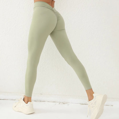 Sexy Scrunch Leggings Push up Tights 2023 Woman Back V-Waist Gym Sport Women Fitness Legging Butt Lift Yoga Pants